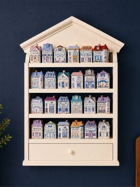 Lenox Spice Village Inspired Wooden Rack.  New in Box.  White.